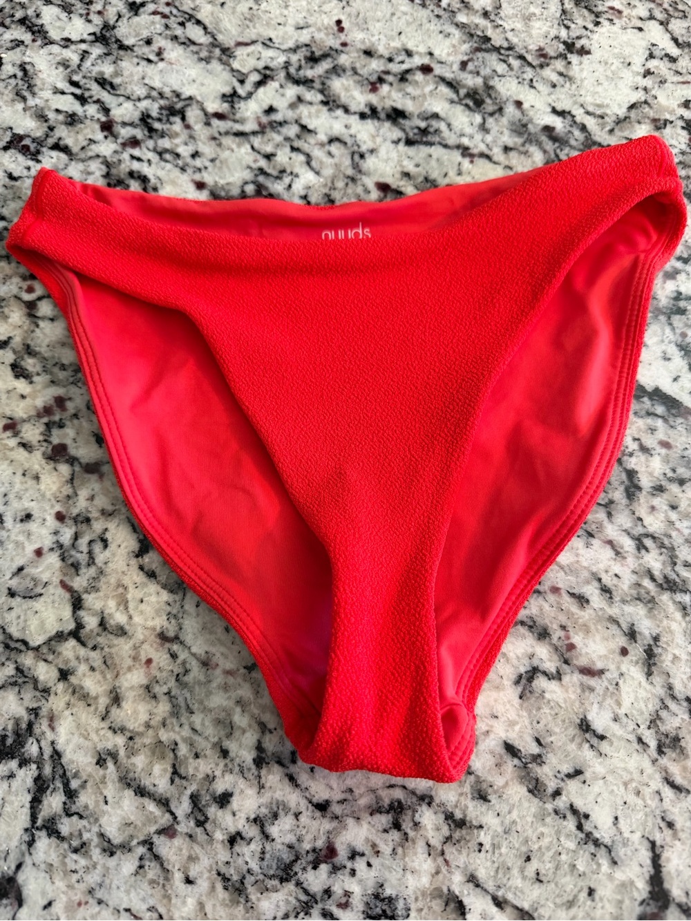 Nuuds Bright Red Bikini Bottom XS